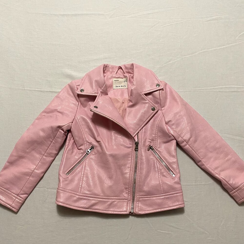 Zara Girls Faux Leather Biker Jacket